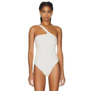 LE ORE One Shoulder Bodysuit in Canvas XSmall New Womens One Shoulder Tank Top